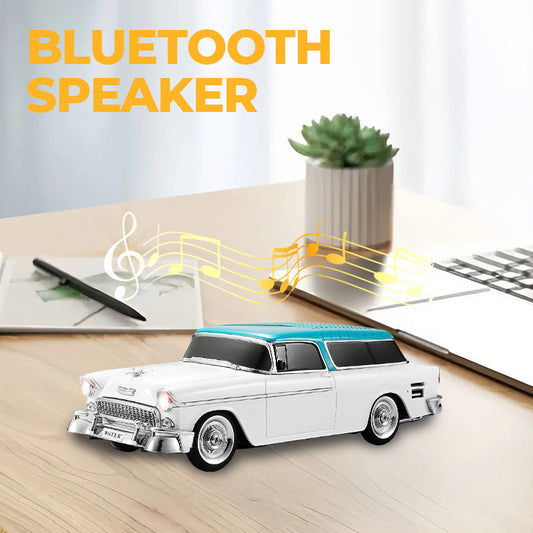 ✨Modèle de voiture rétro Haut-parleur Bluetooth sans fil