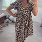 🌸50% de réduction🌸Robe Mini Léopard Décontractée pour Femme