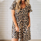 🌸50% de réduction🌸Robe Mini Léopard Décontractée pour Femme