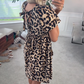 🌸50% de réduction🌸Robe Mini Léopard Décontractée pour Femme