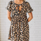 🌸50% de réduction🌸Robe Mini Léopard Décontractée pour Femme