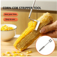 🌽Éplucheur de maïs en acier inoxydable à long manche, facile à nettoyer
