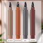 Stylo barbe et sourcils 4 en 1 waterproof - Longue durée et sans bavures