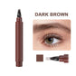 Stylo barbe et sourcils 4 en 1 waterproof - Longue durée et sans bavures