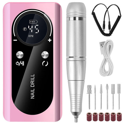 Set de Polissage et de Lustrage d’Ongles Portable et Rechargeable