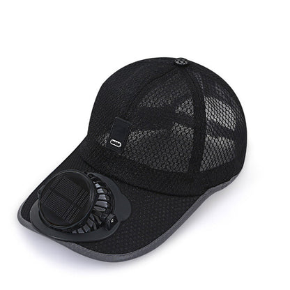 Casquette de Baseball Respirante avec Ventilateur Solaire