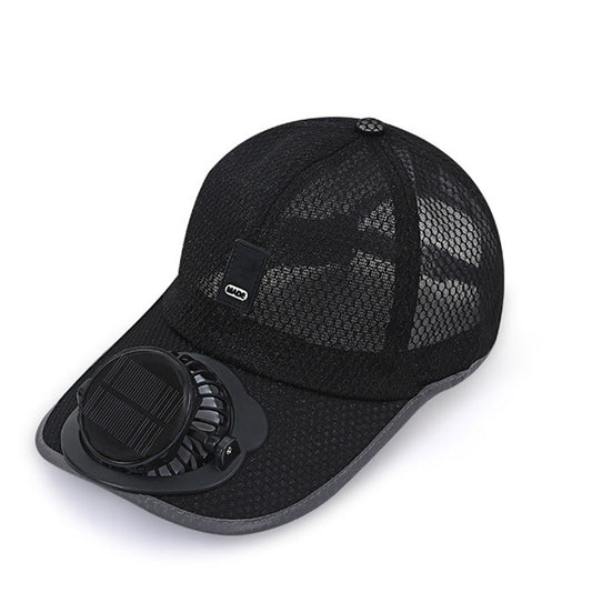 Casquette de Baseball Respirante avec Ventilateur Solaire