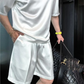🔥Chemisier monochrome décontracté et short deux pièces pour hommes