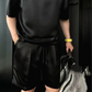 🔥Chemisier monochrome décontracté et short deux pièces pour hommes