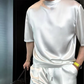 🔥Chemisier monochrome décontracté et short deux pièces pour hommes