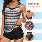 💕50% de réduction💕Ensemble de Bain Tankini Sportif Chic 3 Pièces pour Femme