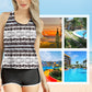 💕50% de réduction💕Ensemble de Bain Tankini Sportif Chic 3 Pièces pour Femme