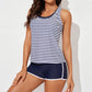 💕50% de réduction💕Ensemble de Bain Tankini Sportif Chic 3 Pièces pour Femme