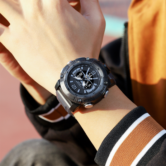 Montre de sport numérique étanche pour homme – usage extérieur