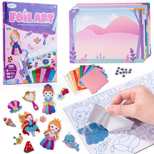✨50% de réduction✨Set d'Art en Feuilles Métallisées Créatif et Amusant pour Enfants