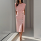 ✨50% de réduction🌸Robe midi fendue élégante pour femme