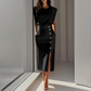 ✨50% de réduction🌸Robe midi fendue élégante pour femme