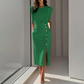 ✨50% de réduction🌸Robe midi fendue élégante pour femme