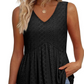 🌸50% de réduction🌸Top sans manches à collier floral à col en V décontracté pour femmes
