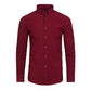 ✨50% de réduction✨Chemise extensible soyeuse, infroissable et de couleur unie pour homme