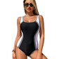🌸50% de réduction🌸Maillot de bain une-pièce à blocs de couleur pour femme