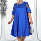 👗Robe trapèze décontractée à détails en dentelle pour femme✨