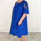 👗Robe trapèze décontractée à détails en dentelle pour femme✨