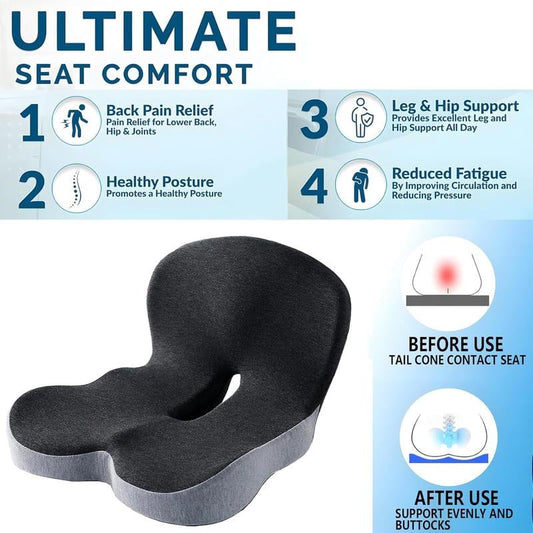 📢🎁Durée limitée 50% de réduction✨Coussin de siège en mousse à mémoire de forme antidérapant📢