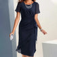 🌸Réduction limitée à 50 %🌸Robe Unie Élégante et Tendance