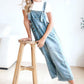 🔥Vente limitée à 50 % de réduction💕Salopette en denim déchirée pour femmes, mignonne et décontractée, avec boutons