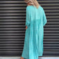 🎀50% de réduction✨Robe femme avec patte de boutonnage, manches 3/4 et motif à pois