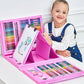 🔥 50% DE RÉDUCTION ! ✨ Kit Artistique 6-en-1 Enfant - 208 Pièces, Chevalet Double Face, Matériaux Sûrs, Idéal pour Développer la Créativité 🎨✨