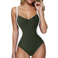 Maillot de bain soyeux à taille cintrée avec protection solaire