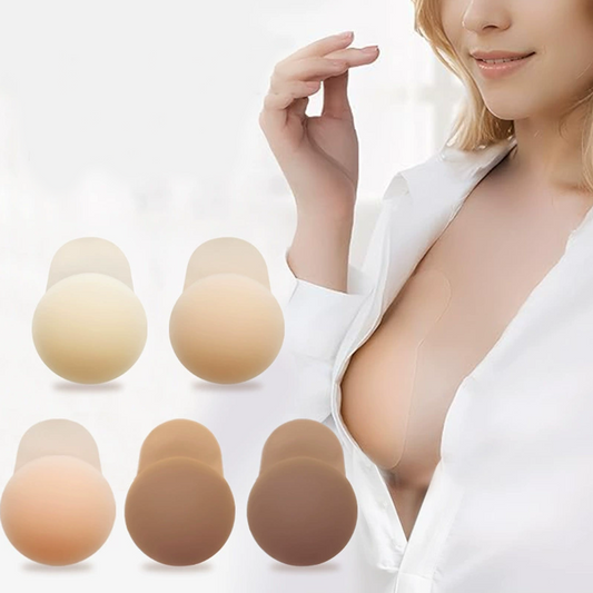 🌸 Couvre-tétons Adhésifs Invisibles avec Effet Liftant et Sans Couture pour Femme ✨