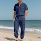 🚀50% de réduction✨Ensemble 2 Pièces Unicolore Tendance pour Homme