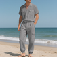 🚀50% de réduction✨Ensemble 2 Pièces Unicolore Tendance pour Homme