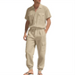 🚀50% de réduction✨Ensemble 2 Pièces Unicolore Tendance pour Homme