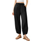 ✨Réduction limitée à 50 %✨Pantalon Décontracté à Jambes Larges et Longueur Cheville pour Femme