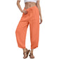 ✨Réduction limitée à 50 %✨Pantalon Décontracté à Jambes Larges et Longueur Cheville pour Femme