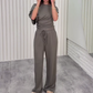 💕Réduction limitée à 50 %✨Ensemble 2 pièces pour femme : Haut asymétrique et pantalon