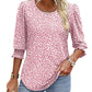 🌸 Chemise formelle et décontractée à manches fendues et poignets froncés pour femmes