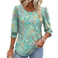 🌸 Chemise formelle et décontractée à manches fendues et poignets froncés pour femmes