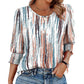 🌸 Chemise formelle et décontractée à manches fendues et poignets froncés pour femmes