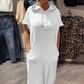 🔥Remise d'été 50%🔥Robe longue à capuche et manches courtes pour femmes