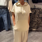 🔥Remise d'été 50%🔥Robe longue à capuche et manches courtes pour femmes