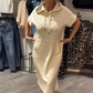 🔥Remise d'été 50%🔥Robe longue à capuche et manches courtes pour femmes