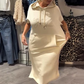 🔥Remise d'été 50%🔥Robe longue à capuche et manches courtes pour femmes