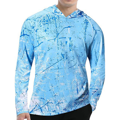 Vêtement de Performance Anti-UV à Capuche pour Homme en Extérieur