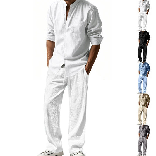 Ensemble chemise et pantalon respirant pour hommes