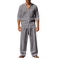Ensemble chemise et pantalon respirant pour hommes